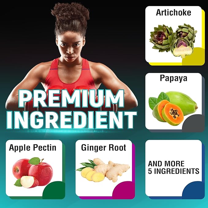 Artichoke Capsules with Artichoke, Papaya, Apple Pectin and More - 150 Capsules - for 5 Months Supply