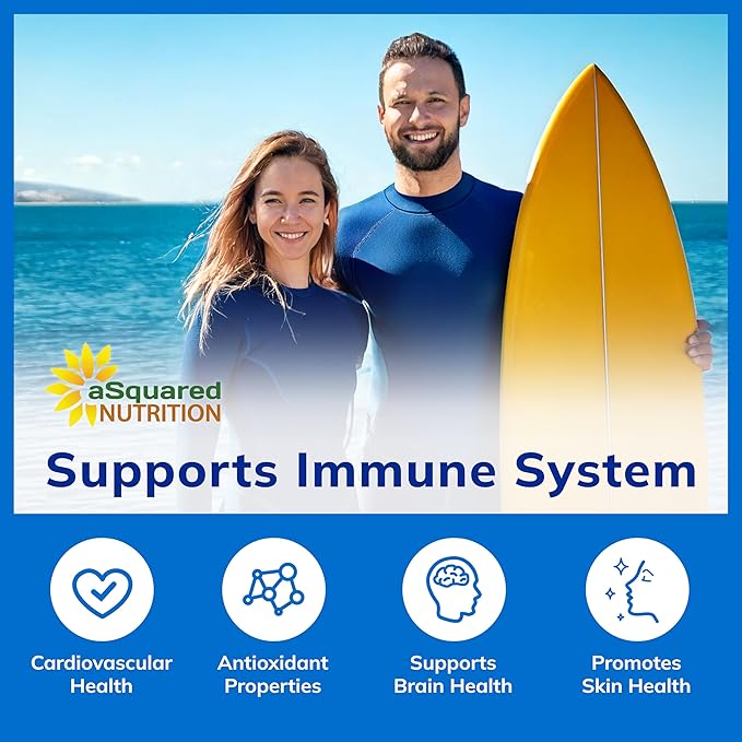 aSquared Nutrition Quercetin 500mg Supplement - 60 Capsules - Quercitin Dihydrate Powder Complex Pills to Support Immune Response & Cardiovascular Health - Pure & Max Strength