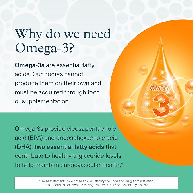 Youtheory Ocean-Friendly Omega - Vegan Algae Omega 3 Softgel - with EPA & DHA - Heart, Eye & Brain Health - Recyclable Aluminum Container - Gluten, Soy & Dairy Free - 60 Softgels