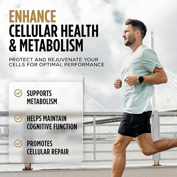 NAD+ Support Supplement with Nicotinamide Riboside, Pterostilbene, Green Tea Extract, EGCG, and Piperine – Energy, Cellular Health, Metabolism, and Immune Support – 60 Capsules