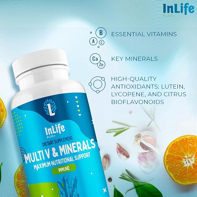 Multivitamin with 25 Vitamins & Minerals (90 Tablets) | Immune, Energy & Cognitive Support | Daily Vitamins for Woman and Men | Antioxidants, Zinc, B-Complex, Calcium, D3 (1)