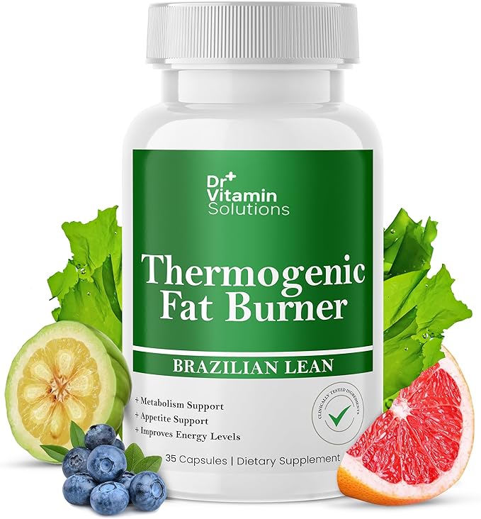 Thermogenic Fat Burner – Natural Appetite Control & Metabolic Booster with Green Tea & Bloat Defense (35 Capsules)