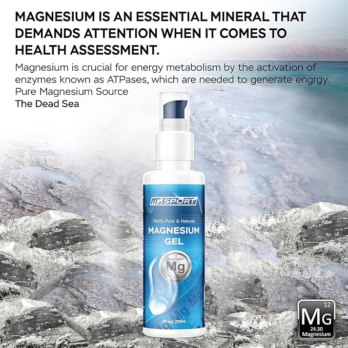 High Absorption Zinc and Magnesium Bundle for Muscle Recovery - Zinc Supplement and Transdermal Magnesium Gel for Leg Cramps