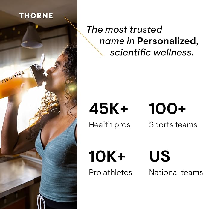 THORNE - Creatine - Creatine Monohydrate, Amino Acid Powder - Support Muscles, Cellular Energy and Cognitive Function* - Gluten-Free, Keto - NSF Certified for Sport - 16 Oz - 90 Servings