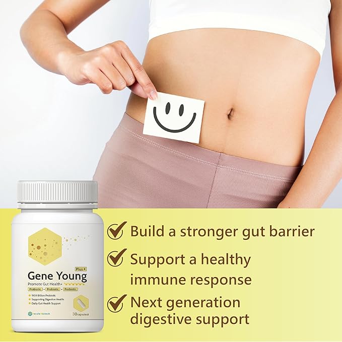 Synbiotic for Gut Health | 3-in-1 Prebiotic, Probiotic & Postbiotic | Digestive Support, Bloat Relief, Immune Boost | 30 Capsules