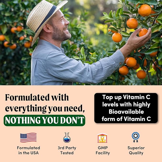 Quench Vitamin C & Zinc Effervescent Tablets - 1000mg, Sugar-Free, Immune Support Supplement, Includes Electrolytes, Orange Flavor Fizzy Drink - 30 Count