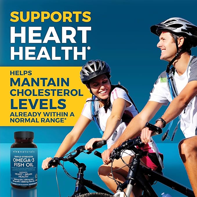 Omega 3 Fish Oil Supplement for Women and Men - 2500 mg Triple Strength Fish Oil Pills with Re-Esterified Omega 3 Fatty Acids including EPA, DHA DPA - 180 Pescatarian-Friendly Softgels