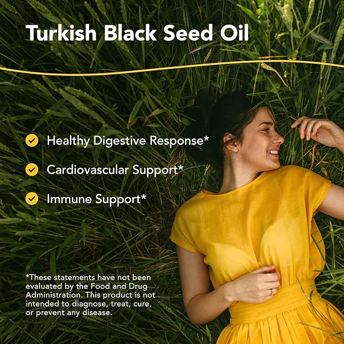 North American Herb & Spice Black Seed Oil - 8 fl. oz. - Cardiovascular, Digestive & Immune Support - Contains Wild, Mediterranean Oreganol P73 Oregano Oil - Non-GMO - 48 Total Servings