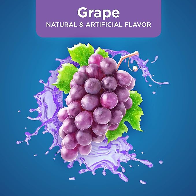 Amazon Basic Care Pediatric Electrolyte Solution, Grape Flavor, Helps Prevent Dehydration, Replaces Electrolytes, Fluid and Zinc, for Kids and Adults, 33.8 fl oz (Pack of 1)