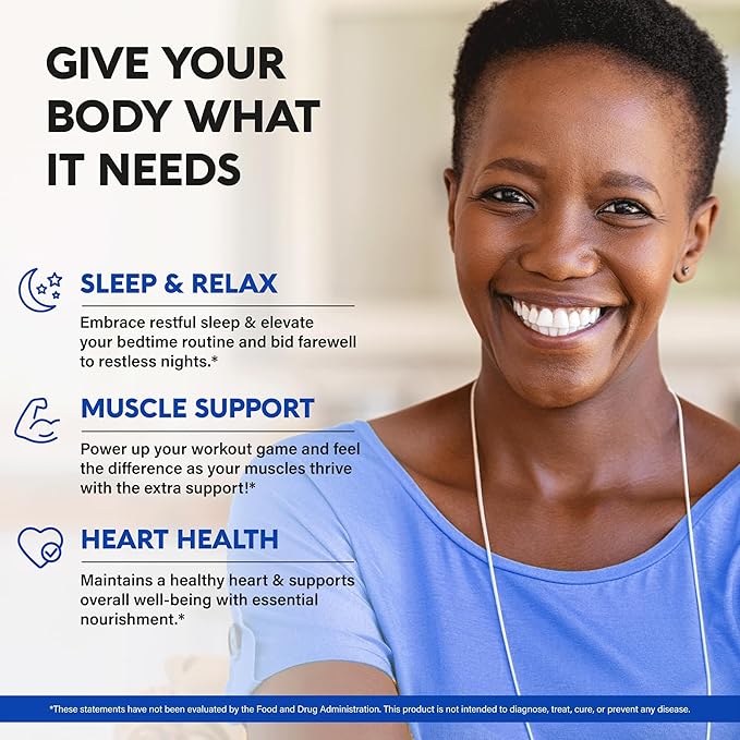Magnesium Citrate Capsules 1000mg | High Absorption Supplement - Sleep, Muscle & Heart Support - Vegan | Non-GMO - Made in USA - As Powder | Pills | Tablets - 120 Capsules, 2 Month Supply