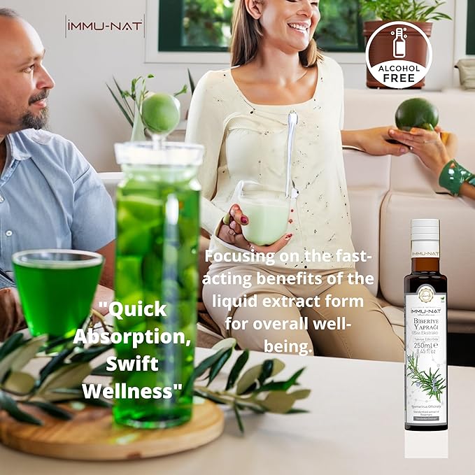 Olive Leaf Extract Liquid Supplement - (8.50 fl oz) - Heart Health & General Well-Being Support