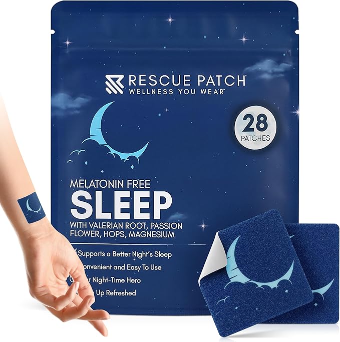 Sleep Patches for Adults Extra Strength – Natural Sleeping Patch, Melatonin-Free Patch for Relaxation & Restful Night – Long-Lasting Formula