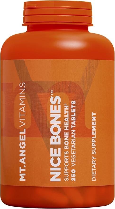Mt. Angel Vitamins - Nice Bones, Supports Bone Health (250 Vegetarian Tablets)