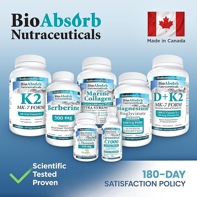 Bio Absorb Marine Collagen Powder, Extra Strength w/Peptan (Type 1 Hydrolyzed Collagen Peptides), 15 oz, 42-Day Supply