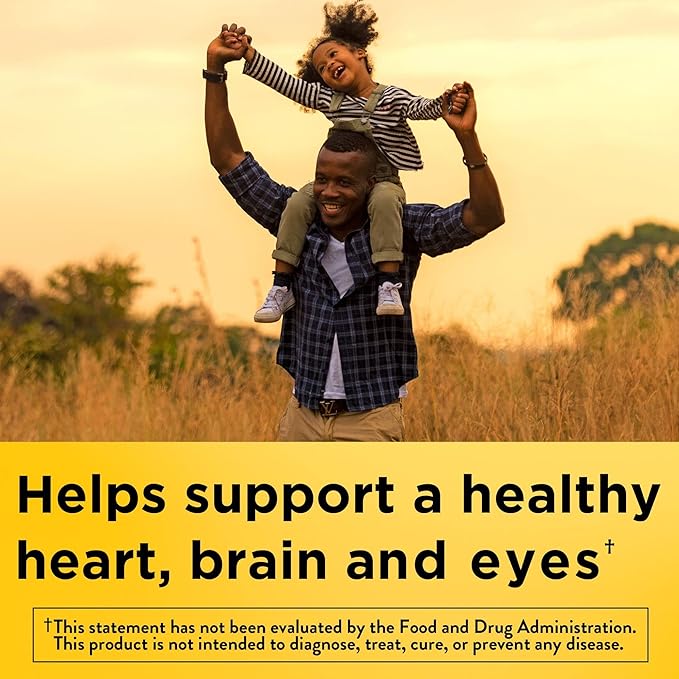 Nature Made Extra Strength Burp Less Fish Oil Omega 3 Supplements 1400 mg Minis, Omega 3 Fish Oil as Ethyl Esters for Healthy Heart Brain Eyes Support, 60 Softgels, 30 Day Supply