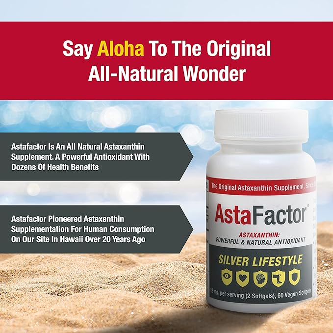 Silver Lifestyle Astaxanthin Supplement 60 Softgels