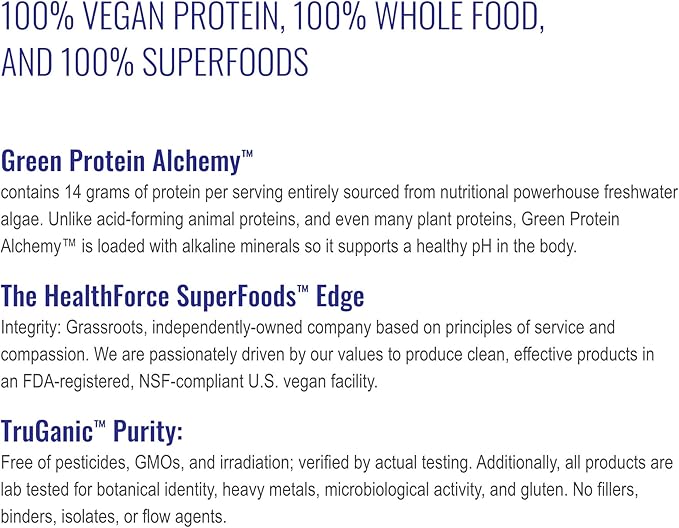 Healthforce Superfood Green Protein Alchemy - 500 g Powder