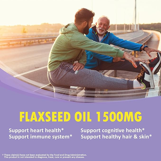 Lovita Cold-Pressed Flaxseed Oil Supplement - Vegetarian softgels (Classic Packaging, 180)