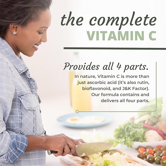 Optimal Health Systems Whole C Chewable | Potent Vitamin C from Whole Foods | Acerola Cherry, Orange Fruit, & Black Currant + Bioflavenoids | 60 Tablets