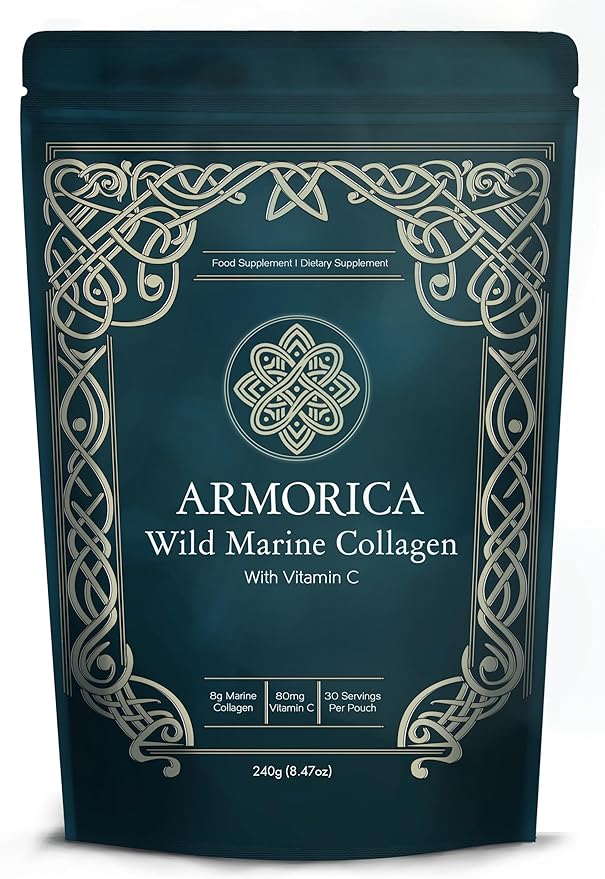 Fermented Cod Liver Oil & Wild Marine Collagen Powder - Natural Source of Omega-3's, Fat Soluble Vitamins, and Collagen Peptides.