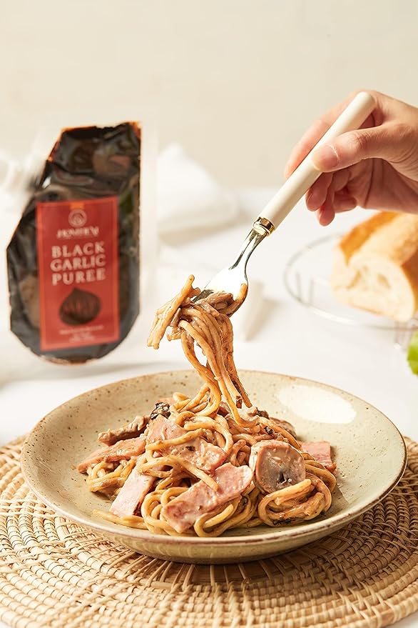 Homtiem Black Garlic Puree 150g. (Made from 100% Solo Black Garlic), Fermented for 90 Days, Non-GMO, Ready to Eat for Snacking and Cooking (3)