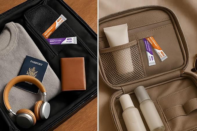 On The go Multivitamin Powder - Natural Berry Flavor - 14 Convenient Stick Packs - Portable Vitamin Supplement for Travel, Daily Nutrition, Energy and Immune Support: for Men and Women.