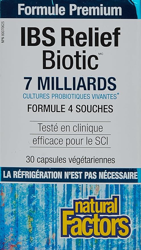 Natural Factors IBS Relief Biotic Probiotic, 30 CT