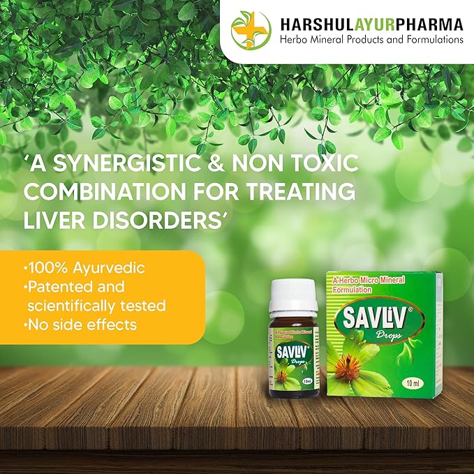 Liver Drops Ayurvedic Drops for Liver .Helps in Managing Various Liver Issues & Detox Pack of 10 Ml Vial, Natural