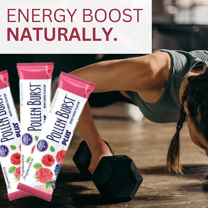 Youngevity Pollen Burst Energy Drink - Strawberry Acai 30 Count Box
