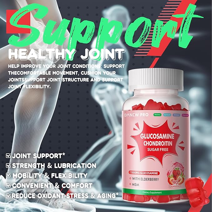Glucosamine Chondroitin Gummies strawberry-2pack