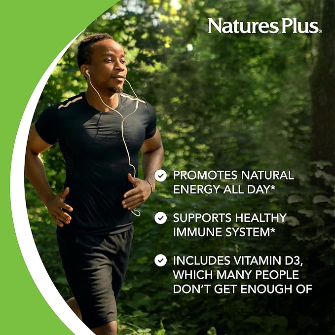 Natures Plus Source of Life - 180 Tablets, Pack of 3 - Multi-Vitamin & Mineral Supplement - Supports Natural Energy & Overall Well-Being - Gluten Free, Vegetarian - 180 Total Servings