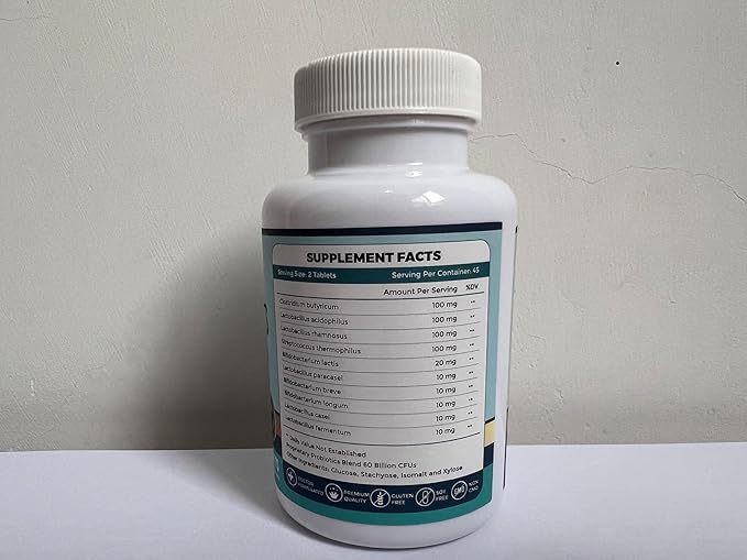 ZEBORA Probiotics for Men and Prebiotics for Digestive Health, 90 Tablets, 60 Billion CFUs for Immune and Gut Health, 10 Strains, Hypoallergenic Probiotics, Shelf Stable, Gluten & Soy Free
