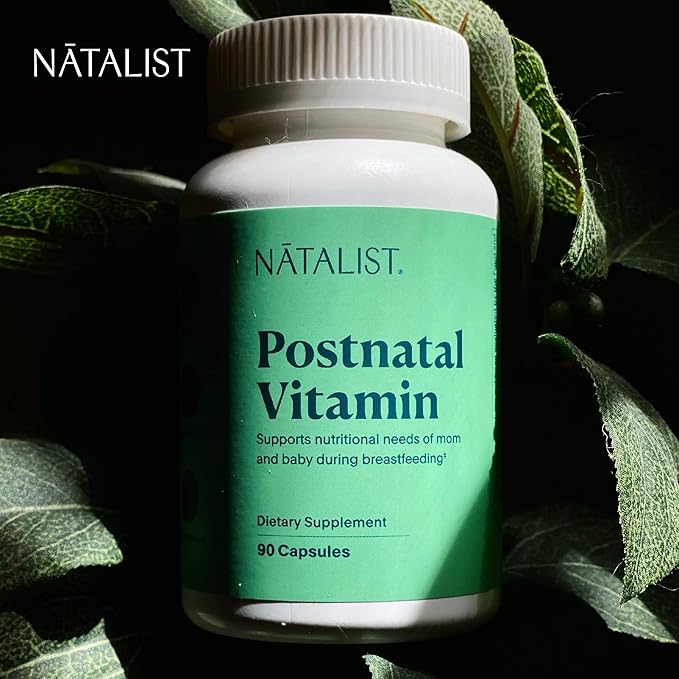 NATALIST Postnatal Vitamin Postpartum Essentials for Women - Mom & Baby Multivitamin & Breastfeeding Nutrition, Daily Wellness Supports Energy & Early Development While Nursing - 90 Capsules
