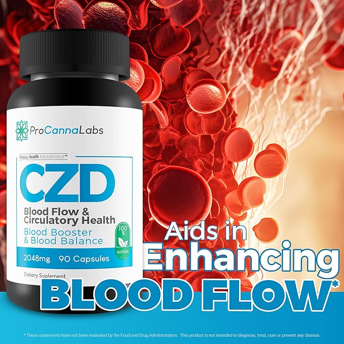 Pro Canna Labs Gummies Capsules - Our Best Vitamin C D Zinc Blood Booster for Blood Balance & Blood Flow - C Z D Blood Flow & Circulatory Health - CDZ Supplement Vitamin C D and Zinc Plus Herbs