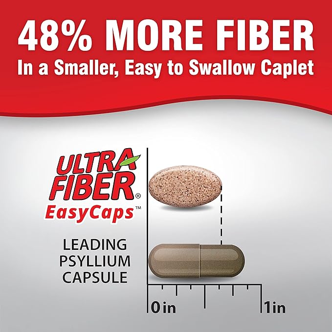 Caplets – High-Fiber Supplement for Regularity – 48% More Fiber per Caplet – Soluble & Insoluble Fiber Blend – Easy-to-Swallow Coated Caplets – 150ct