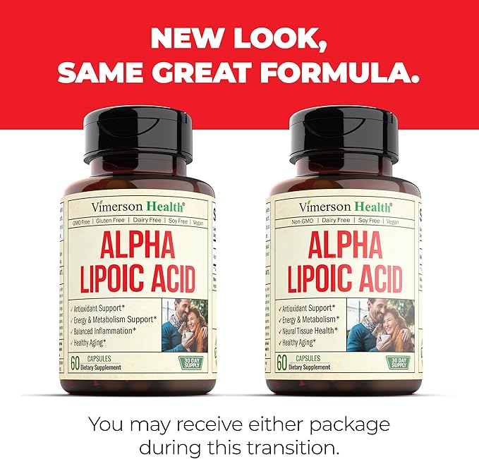 Alpha Lipoic Acid - ALA Nerve Support Supplement 650mg for Inflammation, Energy, Metabolism, Antioxidant & Aging Support. High Potency Alpha-Lipoic Acid - Vegan, Non-GMO. Made in the USA. 60 Capsules