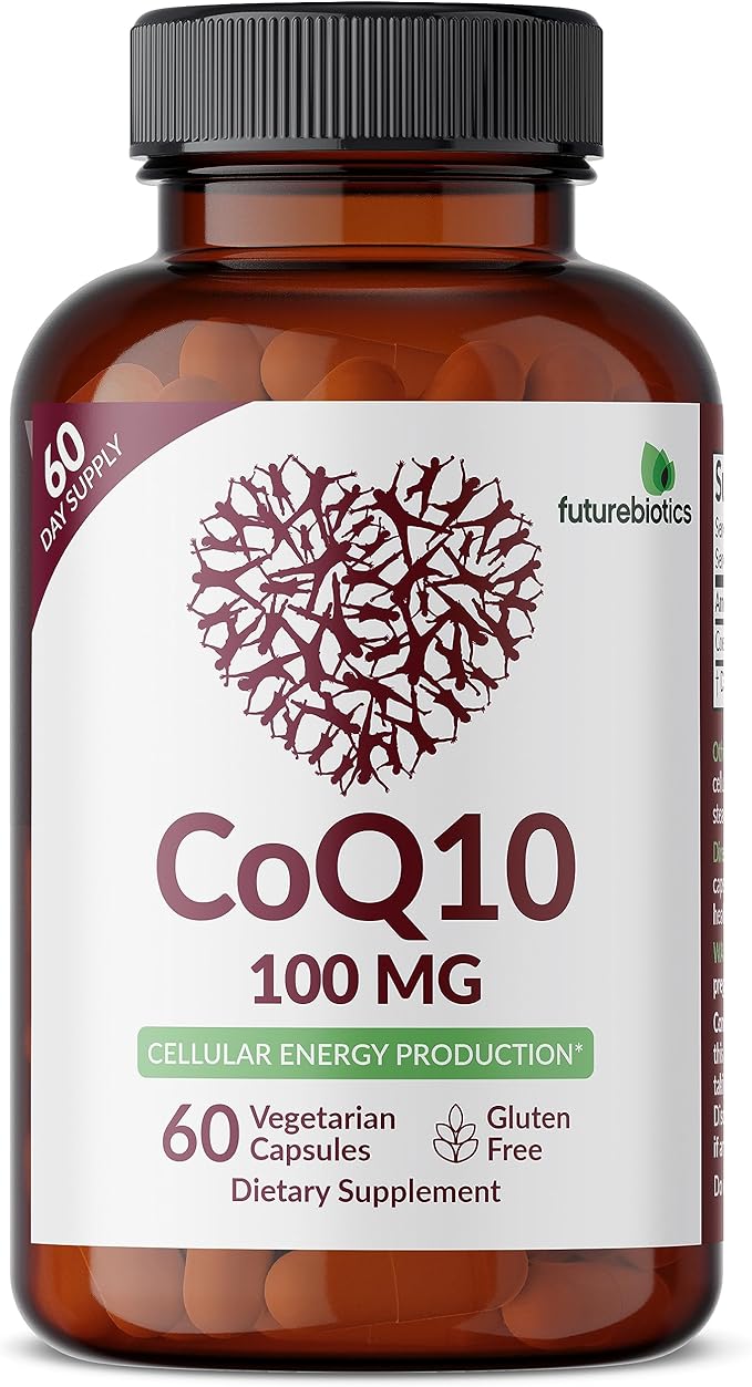 Futurebiotics CoQ10 100 MG Cellular Energy Production, 60 Vegetarian Capsules