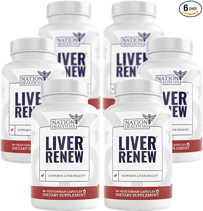 Liver Renew - Liver Cleanse Detox & Repair - Liver Support Supplement with Artichoke Extract, Milk Thisle, Dandelion and Turmeric - 360 Capsules