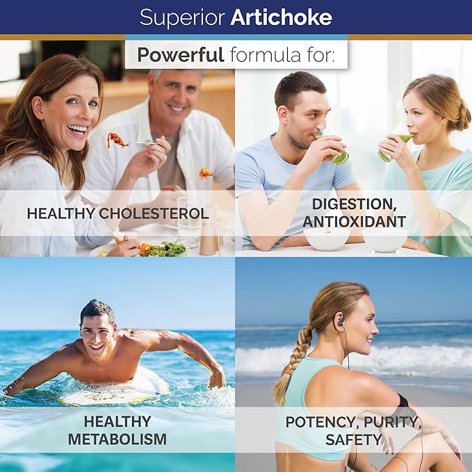 Superior Labs – Artichoke Leaf NonGMO Powerful with Caffeoylquinic Acid Natural Dietary Supplement to Support Healthy Metabolism, Digestion, Antioxidant, – 600 mg Dosage – 180 Veg Caps