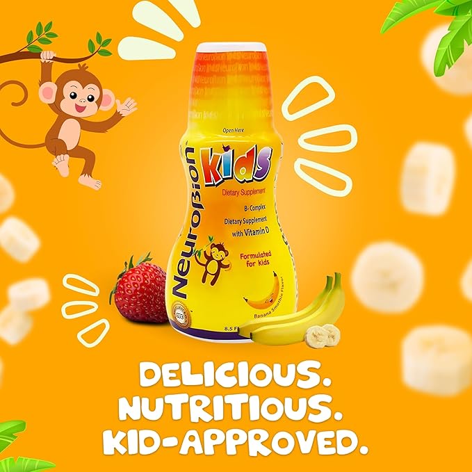 Neurobion Kids B Complex Liquid - Powerful Healthy Multivitamin for Children - 8.5 fl oz