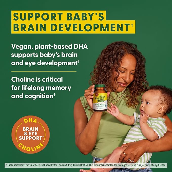 MEGAFOOD Baby & Me 2 DHA & Choline Prenatal, 60 CT
