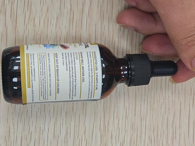 Organic Soursop Bitters and Black Seed Oil Drops Bundles with Vitamins D3, K2, B6, C | Vegan, Non-GMO, Gluten-Free