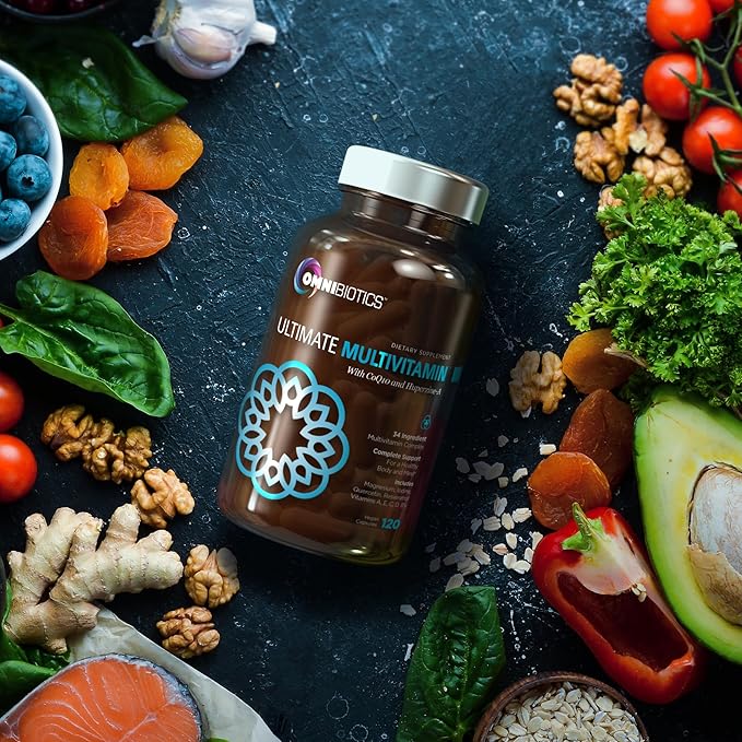 Ultimate Daily Multivitamin for Women & Men - Includes 34 Essential Ingredients, Vitamin A, C, D & E, Vitamin B12, B6, Biotin, & Zinc, Daily Multivitamin Supplement, Non-GMO - 120 Vegan Capsules