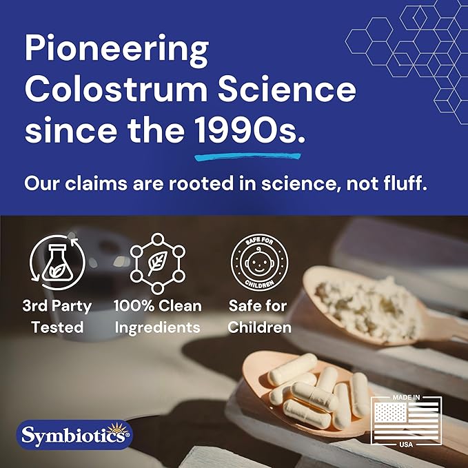 Symbiotics Immunity Support Colostrum Plus Chewables (Pineapple)