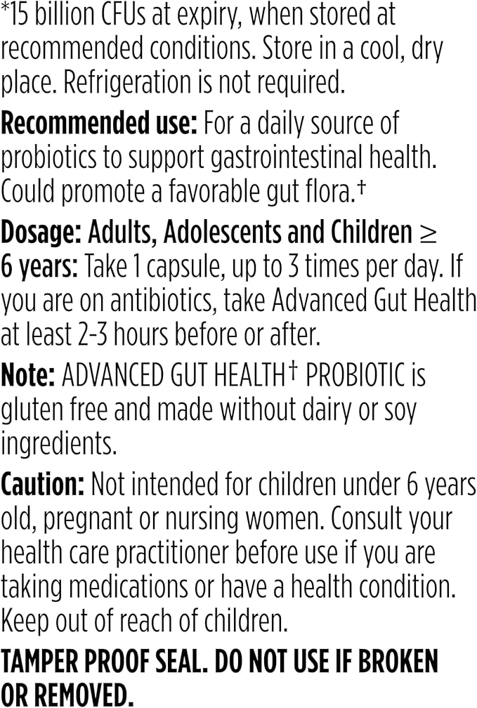 Genuine Health Advanced Gut Health Gentle-Care Probiotic, Helps Promote Digestive, Gastrointestinal & Gut Health, Multi-Strain Formula, 60 Capsules