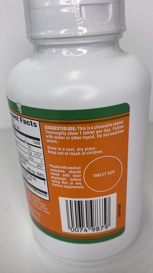 Trader Joe's Chewable Orange Flavored Vitamin C