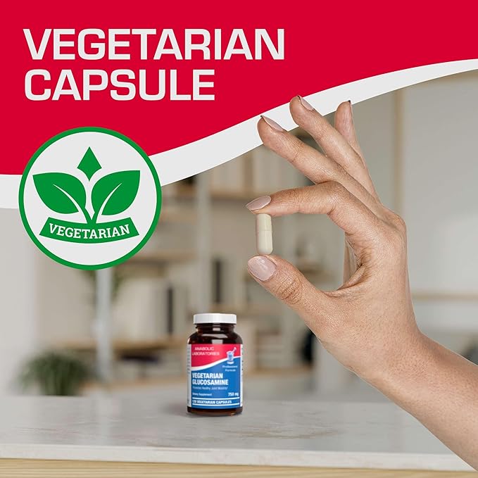 Vegan Glucosamine Joint Health Supplement - Soft Tissue Cartilage Tendon and Ligament Supplement for Enhanced Mobility Comfort & Flexibility - Non-GMO Shellfish Free & Made in The USA - 120 Servings