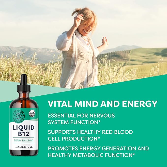 Vimergy Liquid B12 (115 mL) and Liquid B12 Refill (240 mL) - Bundle