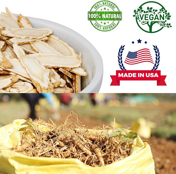 American Ginseng Slices from Wisconsin (Sliced Ginseng Root Wisconsin Grown!Most People Use It to Make Ginseng Tea! Good for Health! (American Ginseng Slices (Long Strip), 2 Boxes of 8 Ounces)