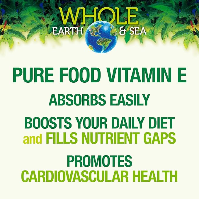 Whole Earth & Sea from Natural Factors, Sunflower Vitamin E, Whole Food Supplement
